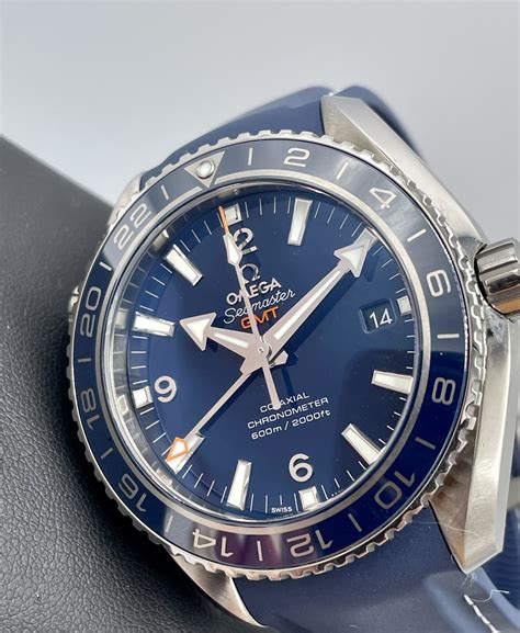 omega seamaster planet ocean blue leather|omega seamaster planet ocean chronometer.